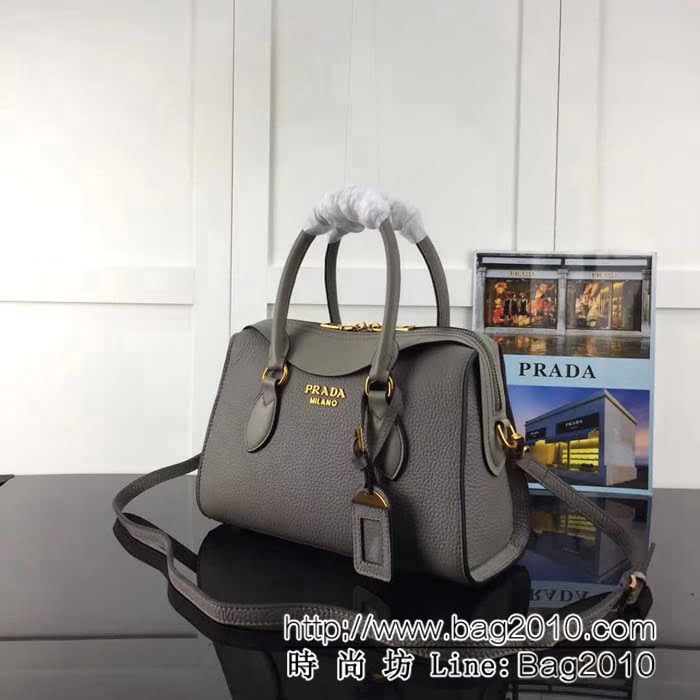 普拉達PRADA原單 2018早春經典爆款 PRADA 1BH093原單荔枝紋配平紋手提肩背包 PHY1477